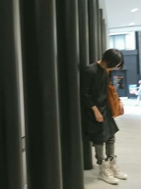 「RICK OWENS」｜「アイテム（ワンピース）」を使った、wkkさん（レディース・157cm）の夏コーディネート