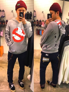 「seedleSs（シードレス）のアイテム」を使った、アナーキー田中さん（メンズ・171cm）の冬コーディネート