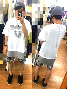 「ROLLING CRADLE（ローリングクレイドル）のアイテム（ニットキャップ/ビーニー）」を使った、アナーキー田中さん（メンズ・171cm）の春コーディネート