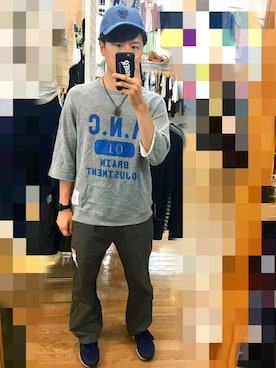 「ANARC of hex（アナークオブヘックス）のアイテム」を使った、アナーキー田中さん（メンズ・171cm）の夏コーディネート