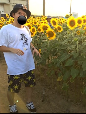 「ROLLING CRADLE（ローリングクレイドル）のアイテム（パンツ）」を使った、アナーキー田中さん（メンズ・171cm）の夏コーディネート