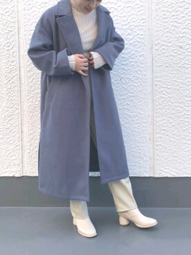 「AS KNOW AS PINKY（アズノゥアズピンキー）のアイテム（ジャケット/アウター）」を使った、yuhna1015さん（レディース・158cm）の冬コーディネート