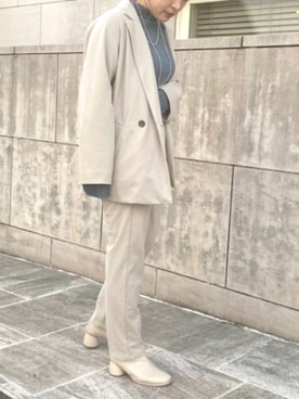 「AS KNOW AS PINKY（アズノゥアズピンキー）のアイテム（ジャケット/アウター）」を使った、yuhna1015さん（レディース・158cm）の冬コーディネート