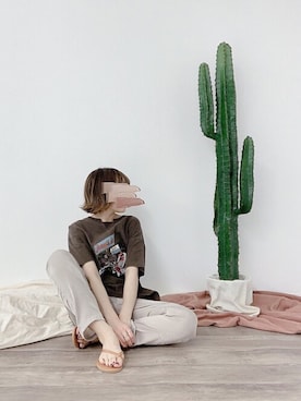 「Factor=（ファクターイコール）のアイテム（トップス）」を使った、yokopiさん（レディース・150cm）の春コーディネート