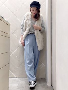 「winter」｜DouDou_STAFFさん（レディース・157cm）の冬コーディネート