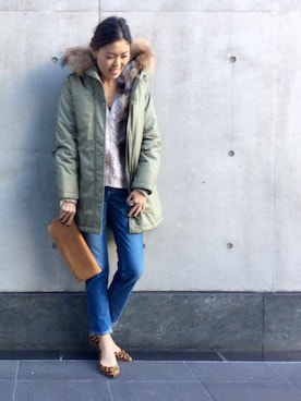 「CARRANO（カラーノ）のアイテム」を使った、DouDou_STAFFさん（レディース・157cm）の冬コーディネート