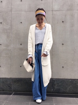 「Rick & Roy（リック アンド ロイ）のアイテム（バッグ）」を使った、DouDou_STAFFさん（レディース・157cm）の春コーディネート