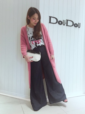 「Rick & Roy（リック アンド ロイ）のアイテム（バッグ）」を使った、DouDou_STAFFさん（レディース・157cm）の春コーディネート