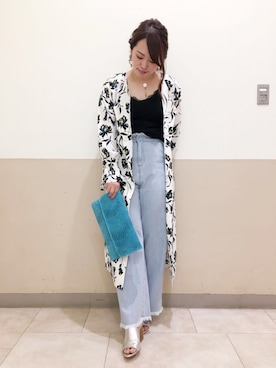 「Viflan（ヴィフラン）のアイテム」を使った、DouDou_STAFFさん（レディース・157cm）の春コーディネート