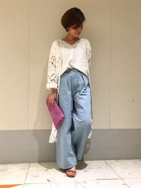 「Viflan（ヴィフラン）のアイテム」を使った、DouDou_STAFFさん（レディース・157cm）の春コーディネート