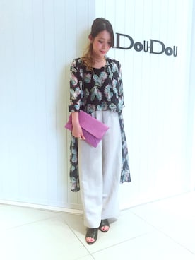 「Viflan（ヴィフラン）のアイテム」を使った、DouDou_STAFFさん（レディース・157cm）の春コーディネート