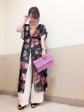 「シャツディガン」｜DouDou_STAFFさん（レディース・157cm）の春コーディネート