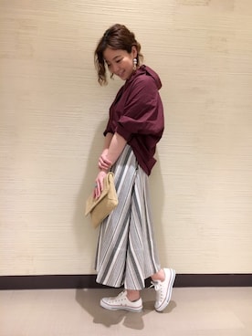 「Viflan（ヴィフラン）のアイテム」を使った、DouDou_STAFFさん（レディース・157cm）の夏コーディネート