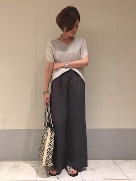 DouDou_STAFFさん（レディース・157cm）の夏コーディネート