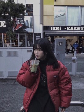 「Ralph Lauren」｜「アイテム（ダウンジャケット/コート）」を使った、ミさん（レディース・152cm）の冬コーディネート