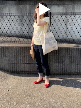 「メゾン キツネ(MAISON KITSUNE)」｜ukiさん（レディース・154cm）の春コーディネート