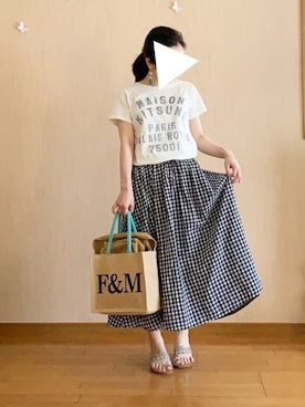 「メゾン キツネ(MAISON KITSUNE)」｜ukiさん（レディース・154cm）の春コーディネート