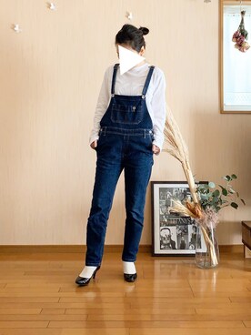 「JOURNAL STANDARD relume（ジャーナルスタンダード　レリューム）のアイテム（サロペット/オーバーオール）」を使った、ukiさん（レディース・154cm）の冬コーディネート