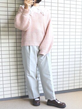 「Decorative（デコラティブ）のアイテム」を使った、えい( ¨̮ )さん（レディース・152cm）の春コーディネート