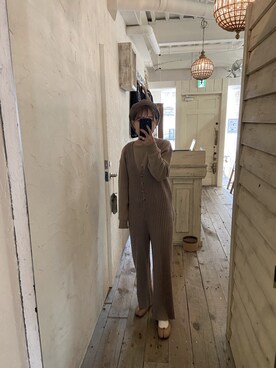 「マルジェラ」｜「アイテム（オールインワン・サロペット）」を使った、sayakaさん（レディース・152cm）の秋コーディネート