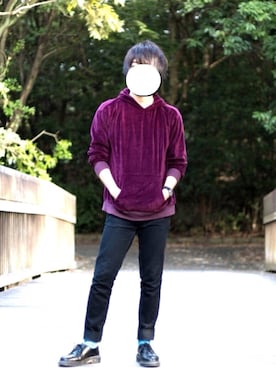 「Daniel Wellington（ダニエルウェリントン）の販売終了クラシックペティット アッシュフィールド32mm（アナログ腕時計）」を使った、しいたけさん（メンズ・171cm）の秋コーディネート