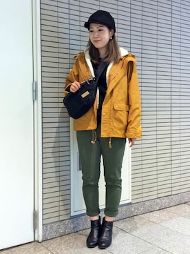 「LBC（エルビーシー）のアイテム（ジャケット/アウター）」を使った、sayaさん（レディース・156cm）の秋コーディネート