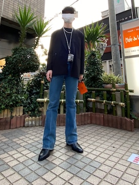 「SHAREEF（シャリーフ）のアイテム（ジャケット/アウター）」を使った、ibuibuuuuuさん（メンズ・180cm）の春コーディネート