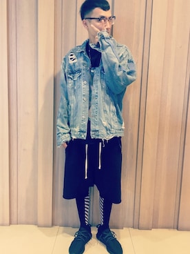 「TADY & KING（タディアンドキング）のアイテム（アクセサリー、シルバー系）」を使った、Eason Chiuさん（メンズ・173cm）の秋コーディネート