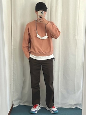 「Acne Studios（アクネストゥディオズ）のアイテム（スウェット）」を使った、Rさん（メンズ・173cm）の春コーディネート