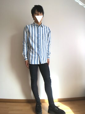 「GEORGE COX（ジョージコックス）のアイテム（その他シューズ）」を使った、トッキー♪♯さん（メンズ・177cm）の春コーディネート