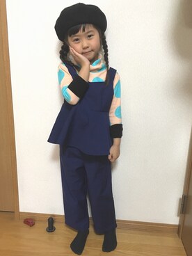 「アイテム（その他トップス）」を使った、ninaniziさん（キッズ・110cm）の冬コーディネート