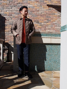 「LAVENHAM（ラベンハム）のアイテム（ブルゾン）」を使った、YUYAさん（メンズ・173cm）の秋コーディネート