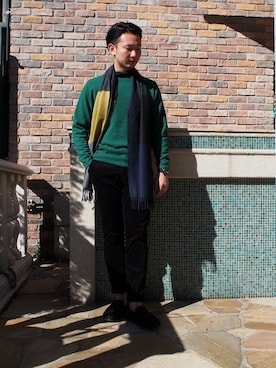 「UGG（アグ）のアイテム」を使った、YUYAさん（メンズ・173cm）の冬コーディネート