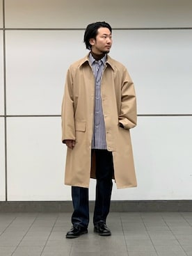 「EDIFICE LA BOUCLE（エディフィスラブークル）のアイテム（その他アウター）」を使った、YUYAさん（メンズ・173cm）の冬コーディネート