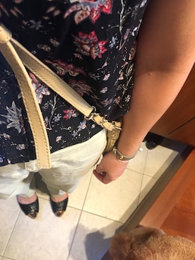 「WORKS（ワークス）のアイテム」を使った、momoさん（レディース・161cm）の夏コーディネート