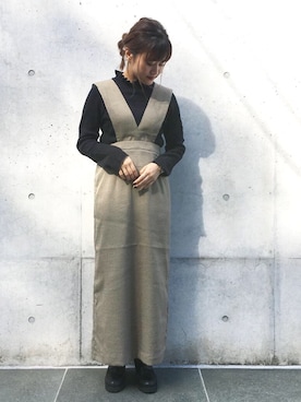 「mystic（ミスティック）のアイテム（ブーティ）」を使った、kabataさん（レディース・149cm）の秋コーディネート