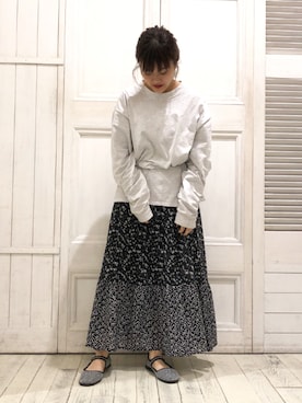 「Hanes」｜「アイテム（ワンピース/ドレス）」を使った、kabataさん（レディース・149cm）の秋コーディネート