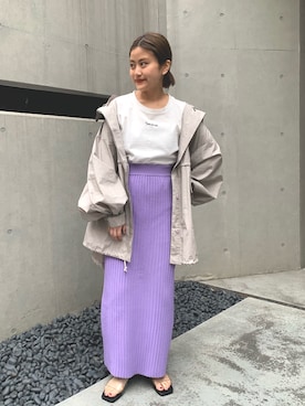 「mystic（ミスティック）のアイテム（ブルゾン）」を使った、kabataさん（レディース・149cm）の春コーディネート