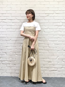 「mystic（ミスティック）のアイテム（ワンピース/ドレス）」を使った、kabataさん（レディース・149cm）の春コーディネート