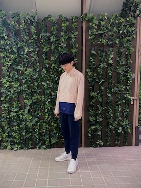 「Herschel Supply Co.（ハーシェルサプライ）のアイテム（ジャケット/アウター）」を使った、Chi Nang Fungさん（メンズ・174cm）の冬コーディネート