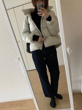 Uniqlo ユニクロ のダウンジャケット コートを使ったレディース人気ファッションコーディネート Wear