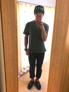 「NEFF（ネフ）のアイテム」を使った、INOJIROさん（メンズ・168cm）の春コーディネート