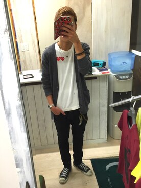 「SQUAIR（スクエア）のアイテム」を使った、agoruさん（メンズ・172cm）の春コーディネート