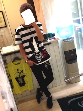 「SQUAIR（スクエア）のアイテム」を使った、agoruさん（メンズ・172cm）の春コーディネート