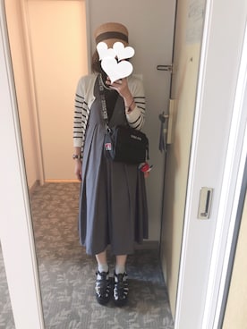 「gravity（グラビティー）のアイテム（トップス）」を使った、maru*maruさん（レディース・153cm）の秋コーディネート
