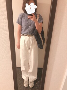 「cava cava（サヴァサヴァ）のアイテム（スニーカー）」を使った、maru*maruさん（レディース・153cm）の秋コーディネート