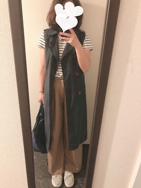 「cava cava（サヴァサヴァ）のアイテム（スニーカー）」を使った、maru*maruさん（レディース・153cm）の秋コーディネート