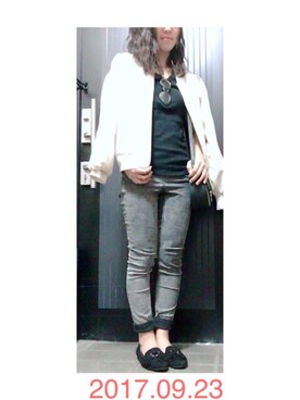 「アイテム（ピアス（両耳用））」を使った、ゆうきさん（レディース・149cm・20代）の秋コーディネート