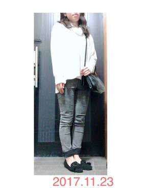 「アイテム（ピアス（両耳用））」を使った、ゆうきさん（レディース・149cm・20代）の秋コーディネート