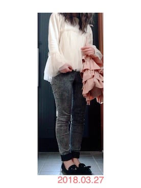 「アイテム（ピアス（両耳用））」を使った、ゆうきさん（レディース・149cm・20代）の春コーディネート